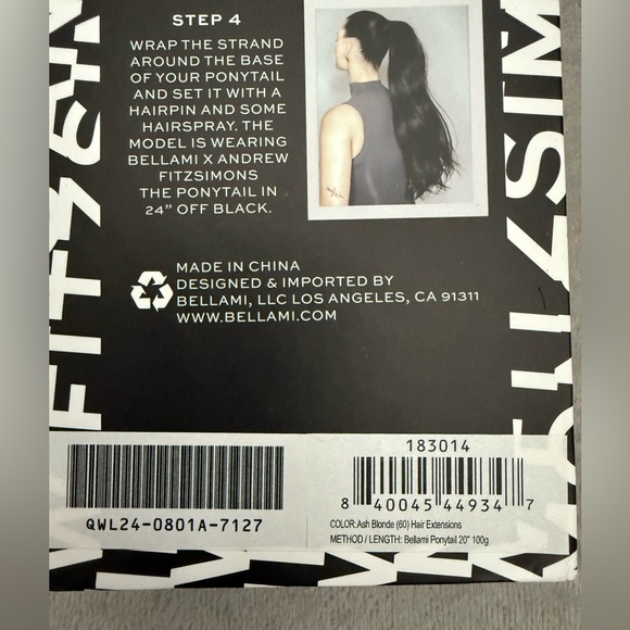 Bellami “The Ponytail” by Andrew Fitzsimons – 24” Ash Blonde - Picture 5 of 6